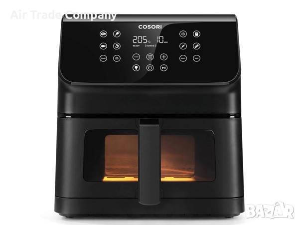 Фритюрник с горещ въздух Cosori Premium Plus Air Fryer CAF-P653-KEUR, 6.2L, Черен