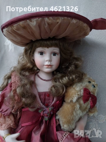 Колекционерска порцеланова кукла Стефани лимитирана серия, като нова, снимка 4 - Декорация за дома - 52044315