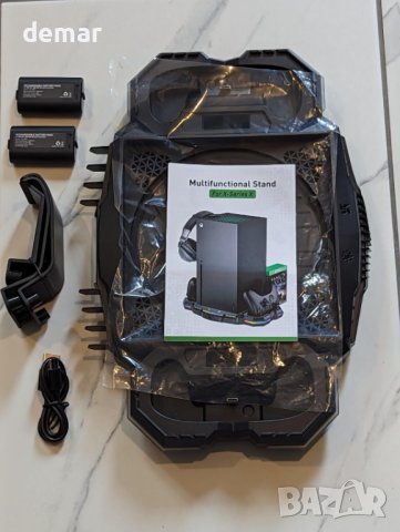 Стойка с вертикален охлаждащ вентилатор Wiilkac за Xbox Series X, снимка 9 - Аксесоари - 43727340