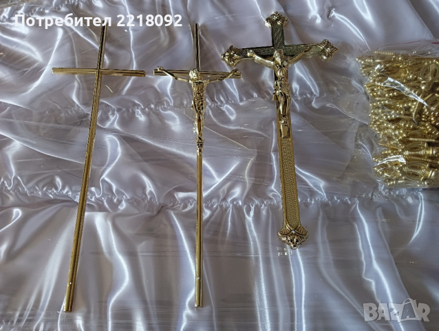 Продавам сет 4бр. дръжки за ковчези и кръстчета за капак , снимка 6 - Траурни и погребални услуги - 34326353