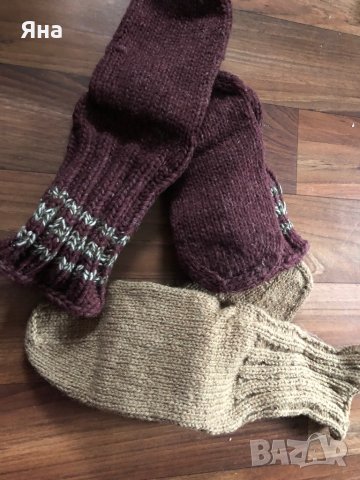 Ръчно плетени търлъци и чорапи от вълна, снимка 12 - Други - 16147806