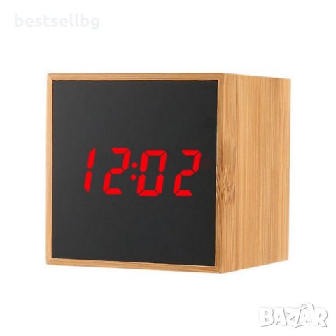 Настолен електронен светещ часовник на ток вътрешна температура стая, снимка 3 - Други - 29017030