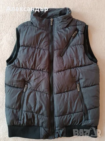 Мъжки дебел елек със качулка-Much More, снимка 9 - Якета - 48567186