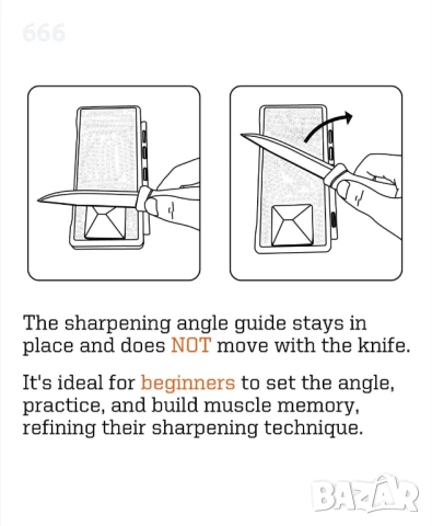 Водач за ъгъл на заточване 196N, Sharpal, комплект от 2 броя, оранжево и черно, компактен, снимка 3 - Други стоки за дома - 53297676