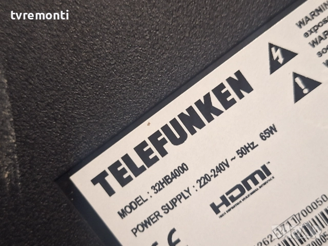 PSU 17IPS62 010416R4 ,за 32-инчов телевизор TELEFUNKEN Модел 32HB4000, с дисплей VES315WNDA-2D-N1, снимка 6 - Части и Платки - 51940356