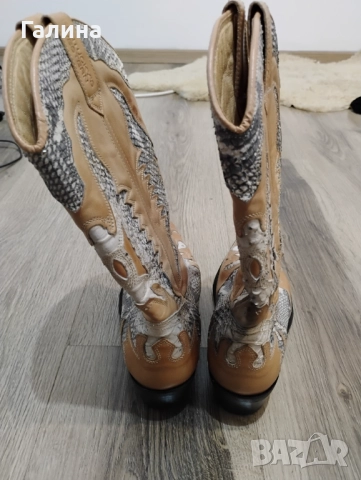 Ботуши тип каубойски, снимка 2 - Дамски ботуши - 52948687