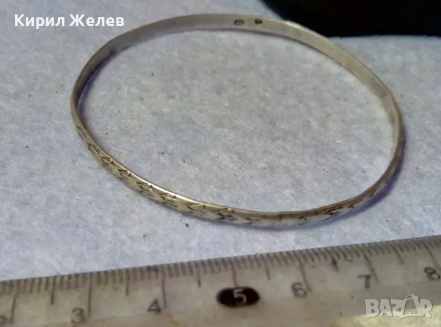 СТАРИННА СРЕБЪРНА ГРИВНА СРЕБРО 925 МАРКОВА на МИНЕРВА КРАСИВА РЕТРО ОРНАМЕНТИКА РЪЧНА РАБОТА 21464, снимка 6 - Антикварни и старинни предмети - 48493482