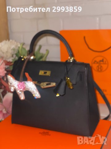 чанта Ермес Кели 27*Hermes Epsom gold hardware, снимка 5 - Чанти - 42425027