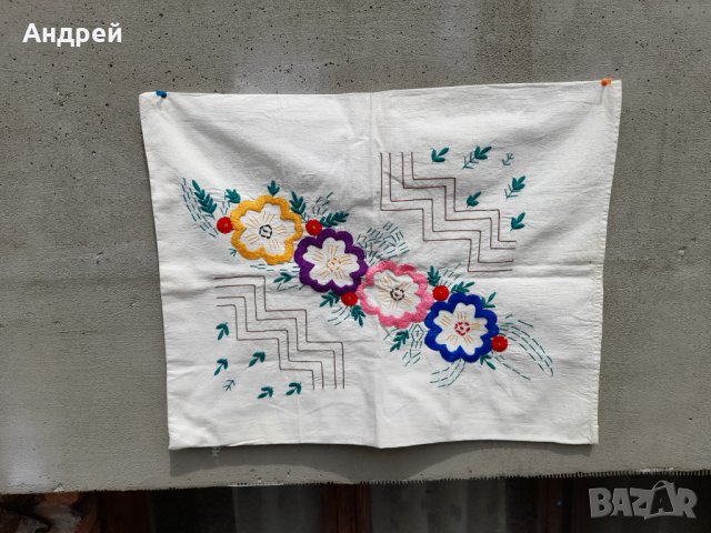 Старинна бродирана калъфка за възглавница #151, снимка 2 - Антикварни и старинни предмети - 36760340