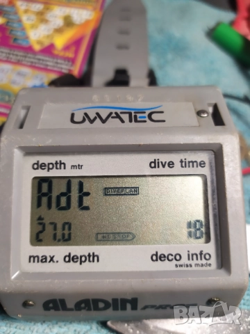 Водолазен компютър Uwatec Aladin Pro, снимка 10 - Водни спортове - 52188224