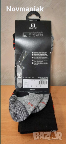 Salomon Mission Black Matador Red Ski Socks, снимка 5 - Други - 36501114