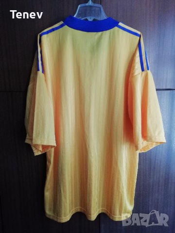 Левски Adidas оригинална тениска фланелка ретро от 90те XL Levski Sofia жъл екип , снимка 2 - Тениски - 43613241