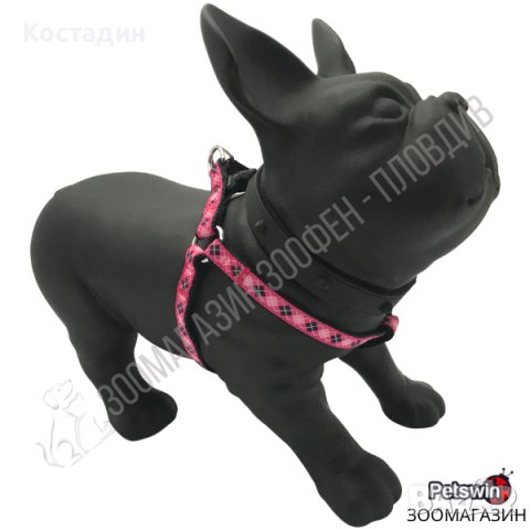 Нагръдник за Куче - XS, S, M, L - 4 размера - Dog Harness A Romb Pink - Pet Interest, снимка 1 - За кучета - 39011163