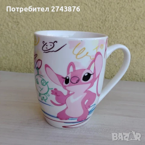 Детска порцеланова чаша с анимационни герой на Дисни - Stitch, снимка 5 - Чаши - 50824629