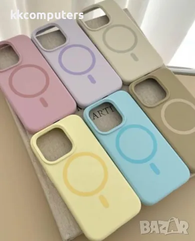 Калъф Liquid Silica MagSafe за iPhone 16 6.1 / Розов / + Протектор  Баркод : 3131520, снимка 2 - Калъфи, кейсове - 49008530