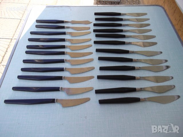 Лот от 23 бр. сервизни ножа съветски, снимка 5 - Прибори за хранене, готвене и сервиране - 28612305