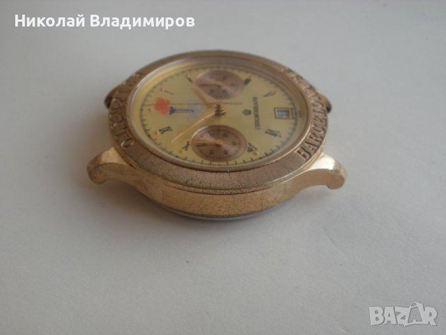 Полет хронограф Poljot chronograph олимпиада Барселона мъжки часовник, снимка 5 - Мъжки - 43545459