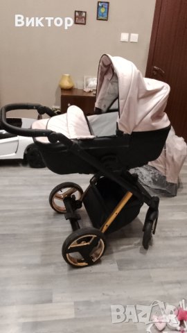 Бебешка количка Tutek DIAMOS VX Rose and gold DVXECO7, снимка 6 - Детски колички - 43785471