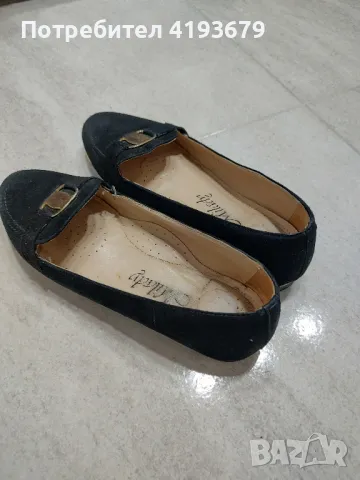 Пролетни обувки естествен велур 39 номер , снимка 2 - Дамски ежедневни обувки - 49584918