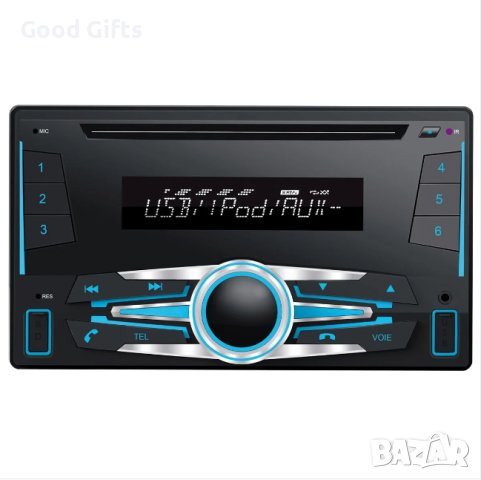 Универсална мултимедия за кола двоен дин с блутут, MP3 Player 2DIN, FM STEREO RADIO, USB-PORT, MMC/S