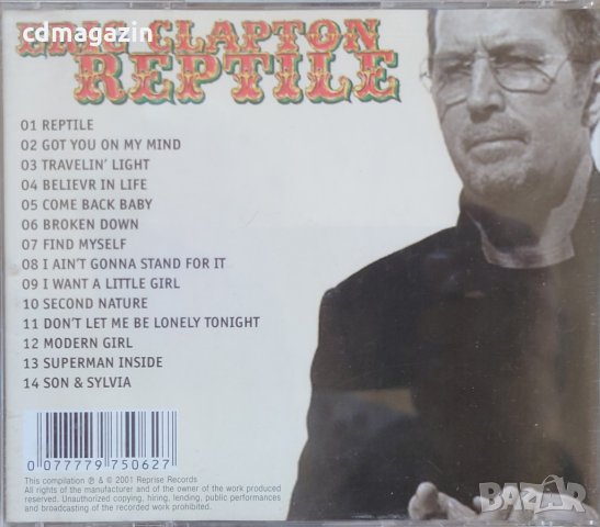 Компакт дискове CD Eric Clapton ‎– Reptile, снимка 2 - CD дискове - 35215603