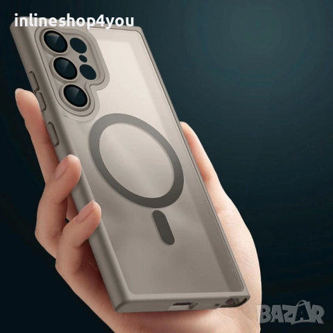 Матов MAGSAFE Кейс за Samsung Galaxy S24 Ultra, снимка 7 - Калъфи, кейсове - 51792932