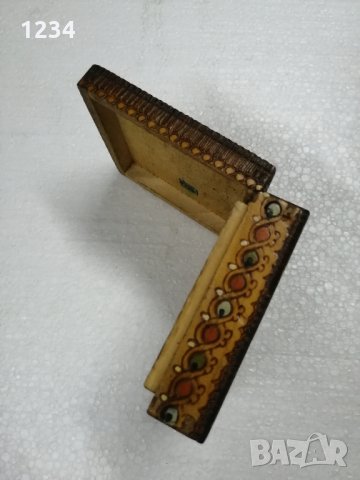 Дървена кутия 9 х 9 h 3.5 см. , снимка 3 - Други стоки за дома - 32328780