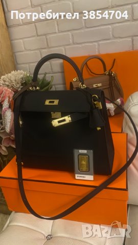 чанта Ермес Кели 27*Hermes Epsom gold hardware, снимка 11 - Чанти - 42425027