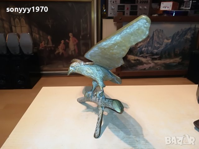 орел/сокол-46Х24Х16СМ-мед/месинг 0801230927, снимка 9 - Антикварни и старинни предмети - 39227228
