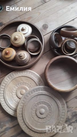 ръчно правени дървени купи и чинии, снимка 13 - Декорация за дома - 43439320