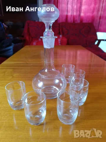 Нов стъклен сервиз за ракия 
