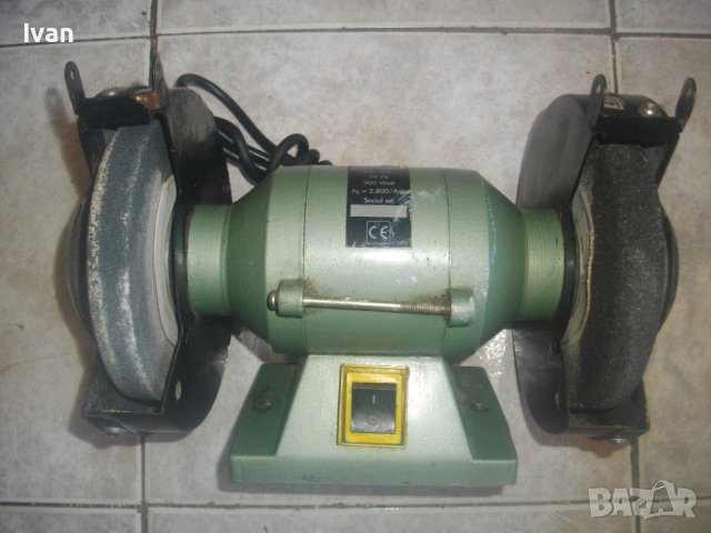 300 Вата-ф150мм-6,5 кг-Малък Професионален Холандски Шмиргел-Старо Качество 1995г-ОТЛИЧЕН-Нискошумов, снимка 10 - Други инструменти - 43098652