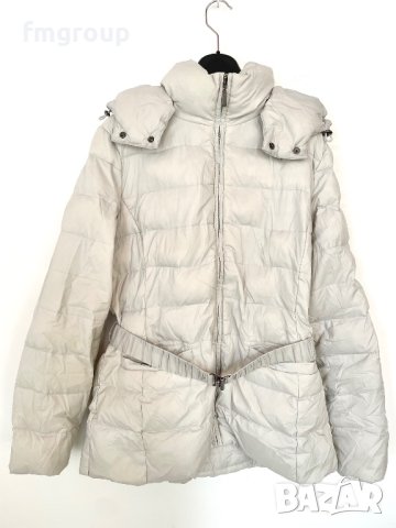 Дамско пухено яке Benetton Бенетон бяло