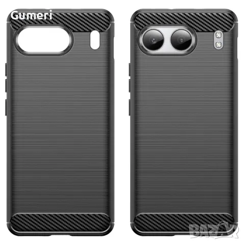 OnePlus Nord 4 Противоударен Силиконов Гръб Карбон Шарк, снимка 4 - Калъфи, кейсове - 47702779