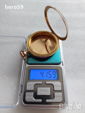 Златен 18к джобен часовник Зенит(Zenith) отлично състояние 42 гр. в 18 карата, снимка 18 - Антикварни и старинни предмети - 48271598