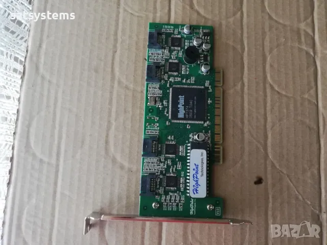 HighPoint Rocket Raid 1640 PCI 4x Sata Internal Raid Controller Card, снимка 7 - Други - 48130900