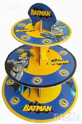 Батман 3 етажна Триетажна поставка стойка за мъфини картонена
