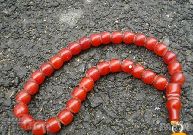 Старинна православна християнска броеница с Кръст Исус Христос религия, снимка 2 - Антикварни и старинни предмети - 50757479