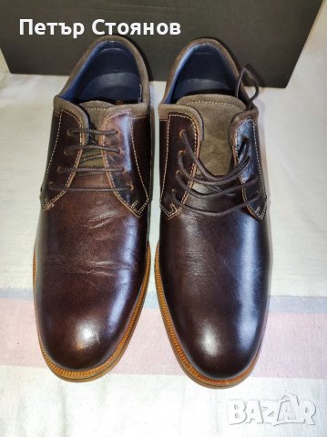 Стилни мъжки обувки от естествена кожа Oliver Jacob №43, снимка 3 - Официални обувки - 37760318