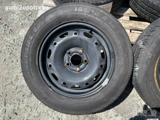 14 цола джанти 5х100 Skoda Fabia 5J et35 гуми 165/70/14 Симперит, снимка 3 - Гуми и джанти - 50087943