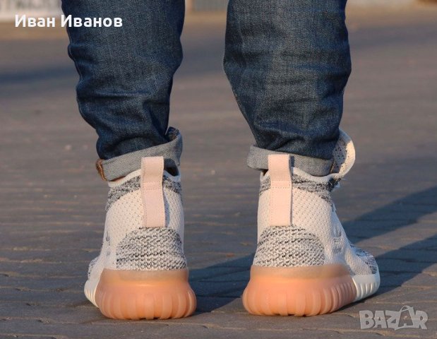 Маратонки ADIDAS TUBULAR X PRIMEKNIT "CRYSTAL WHITE  номер 45 -45,5, снимка 4 - Маратонки - 43134850