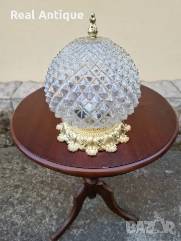 Прекрасна антикварна таванна френска бронзова лампа , снимка 1