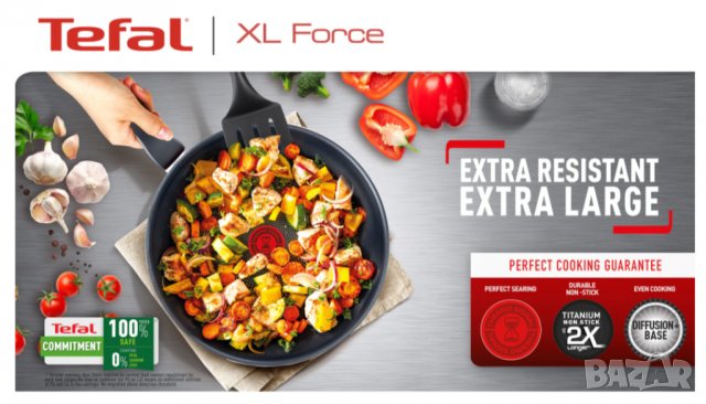 Грил тиган Tefal XL Force, снимка 4 - Съдове за готвене - 35572875