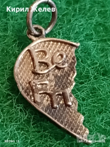 Сребърен медальон BEST FRIEND стилен дизайн много красив 46158, снимка 3 - Колиета, медальони, синджири - 52686383