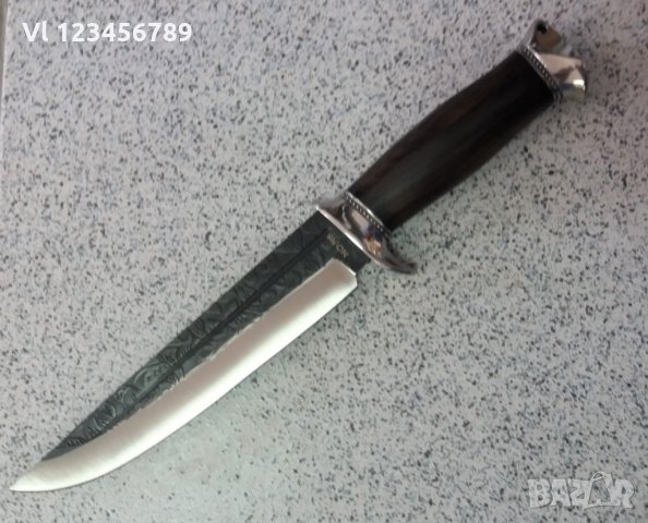 Фиксиран ловен нож с твърд калъф R6 -180x300, снимка 1 - Ножове - 28107701