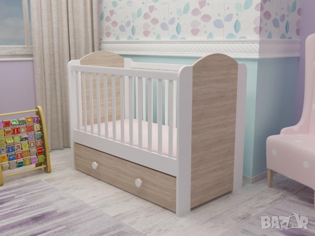 Ново детско легло с люлка + матрак 140/70, снимка 1 - Мебели за детската стая - 43270146