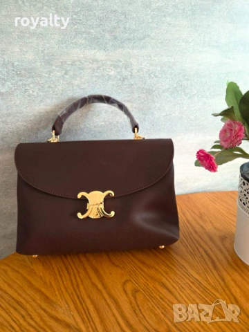 Celine Тъмнокафява Дамска Чанта 