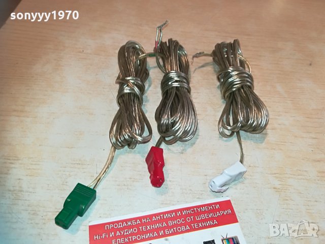 кабели за колони червена бяла зелена букса 0804211917, снимка 3 - Тонколони - 32478079