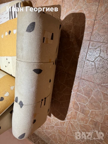 Диван тройка  200см  и две табуретки , снимка 12 - Дивани и мека мебел - 51411665