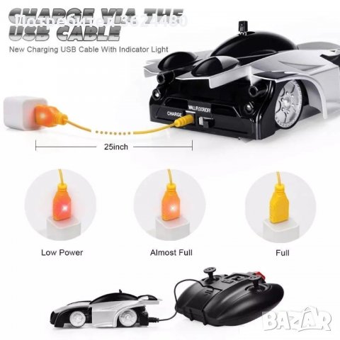 Антигравитационна кола количка която се движи по стени, снимка 11 - Коли, камиони, мотори, писти - 39993557